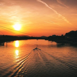 Zapad Slnka nad Dunajom